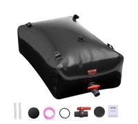 VEVOR Vessie de Stockage d'Eau 330 L Réservoir d'Eau Portable Pliable PVC Noir