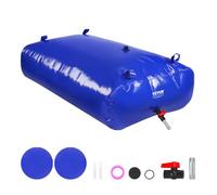 VEVOR Vessie de Stockage d'eau, 540 L, réservoir d'eau Pliable PVC 1000D, conteneur Souple d'eau d'urgence Portable, Sac d'eau Douce de Grande capacité, pour prévention incendies, Camping-Car, Bleu