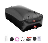 VEVOR Vessie de Stockage d'eau, 540 L, Réservoir d'eau Pliable PVC 1000D, Conteneur Souple d'eau d'urgence Portable, Sac d'eau Douce de Grande Capacité, pour Prévention Incendies, Camping-Car, Noir