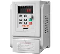VEVOR VFD 5HP 4KW 18A, 1 Phase 220V-240V Entrée à 3 Phases 220V-240V Sortie Variable Fréquence Drive, 0-400Hz VFD pour contrôle de vitesse du moteur AC