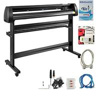 VEVOR Vinyle Plotter de Découpe Traceur de Coupe 135cm Machine avec Traceur de Logiciel Signmaster, Coupe-Vinyle Professionnel Système Compatible Windows avec Support 3 Lames pour Tracer Découper