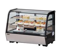 VEVOR Vitrine Réfrigérée Commerciale 146 L, Vitrine à Pâtisserie 2 Niveaux, Réfrigérateur avec Éclairage LED, Refroidissement TURBO, Refroidissement par Air Sans Givre, pour Boulangerie Gâteaux