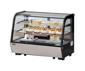 VEVOR Vitrine Réfrigérée Commerciale 146 L, Vitrine à Pâtisserie 2 Niveaux, Réfrigérateur avec Éclairage LED, Refroidissement TURBO, Refroidissement par Air Sans Givre, pour Boulangerie Gâteaux