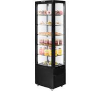 VEVOR Vitrine réfrigérée Vitrine de boulangerie 278 L, vitrine réfrigérée commerciale à 5 niveaux avec éclairage LED & réfrigération TURBO & refroidissement par air sans givre pour café