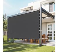 VEVOR Voile d'ombrage 90%, 3050 x 3050 mm, Filet d'ombrage avec œillets en Acier Inoxydable, Protection Solaire et Brise-Vue en PEHD 140 g/m², pour extérieur, terrasse, Jardin et arrière-Cour, Noir