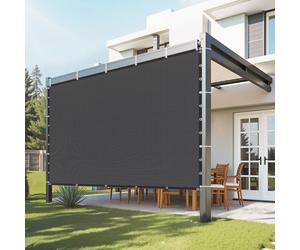 VEVOR Voile d'ombrage 90 %, 3050 x 3050 mm, filet d'ombrage avec œillets en acier inoxydable, protection solaire et brise-vue en PEHD 140 g/m², pour extérieur, terrasse, jardin et arrière-cour, noir