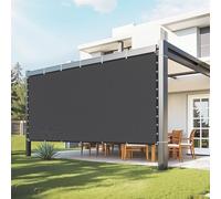 VEVOR Voile d'ombrage 90%, 3050 x 3660 mm, Filet d'ombrage avec œillets en Acier Inoxydable, Protection Solaire et Brise-Vue en PEHD 140 g/m², pour extérieur, terrasse, Jardin et arrière-Cour, Noir