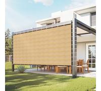 VEVOR Voile d'ombrage 90 %, 3660 x 6100 mm, filet d'ombrage avec œillets en acier inox, protection solaire et écran d'intimité en PEHD 160 g/m², pour extérieur, terrasse, jardin et arrière-cour, beige