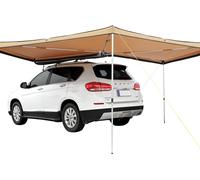 VEVOR Voile d'ombrage pour caravane 270°x2,5m Auvent de camping-car UV50+ protection UV Marquise 280-G Tissu polyester Auvent PU3000mm imperméable avec sac PVC Idéal pour camping Réunions de famille E
