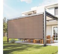 VEVOR Voile ombrage 90 % toile pare-soleil en PEHD 140 g/m² 244 x 366 cm marron
