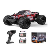 VEVOR Voiture Télécommandée Tout-terrain Enfants 4 Roues Motrices Échelle 1:18 Rouge