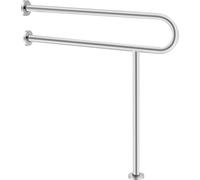 VEVOR Barre d'Appui WC avec Support 800 mm Capacité de Charge 136 kg Acier Inox
