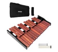VEVOR Xylophone 25 Notes, Instrument de Percussion Professionnel en Bois, avec 4 Maillets, Sac de Transport, Bandoulière, Kit d'Instruments de Musique, pour Débutants, Adultes, Interprétation Morceaux