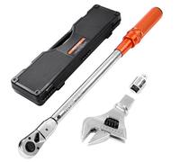 VEVOR Clé dynamométrique à déclenchement 13 mm 27,1-216,8 N.m, bidirectionnelle réglable 72 dents