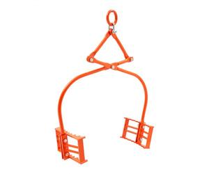 VEVORPinces de levage de pierre VEVOR 24 pouces, pinces à roche à 2 griffes, pinces à bûches en acier robuste, capacité de levage de 1 100 lb, grappin à bûches pivotant, conception à griffes dentelées