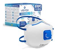 VEVOX® Masque FFP1 - Lot de 5 - Masques travaux, chantier et bricolage