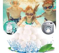 vewicokop Balle Filtrante Piscine,Réutilisable 700g Boule Coton Filtre Piscine de Remplacer 25kg de Sable filtrant Sable de Quartz,Convient aux à Divers systèmes de Filtration pour Piscine