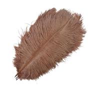 VEXALIFORM Plume Autruche 10 Plumes d'autruche colorées for l'artisanat | Décor de plumes bricolage décoration de mariage de carnaval de vacances(Brown,50-55cm 20-22inch)