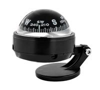 Vexandrie Boussole de Navigation pour Utilisation en véhicule de Sentier | Corps compact de 8 cm avec dôme transparent, mobile, échelle de degrés et base ronde adhésive,