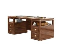 VEXDOSLE Bureaux d'ordinateur Bureau Chinois en Bois Massif, Bureau de Patron, d'étude à Domicile, d'écriture Calligraphie, Meubles Table Basse