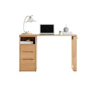 VEXDOSLE Bureaux d'ordinateur Bureau en Bois Massif, bibliothèque combinée, Table d'ordinateur, Bureau d'étude chêne, Commode de Chambre à Coucher Table Basse