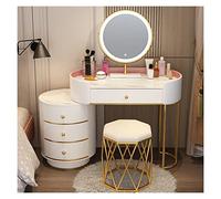 VEXDOSLE Coiffeuse Coiffeuse Chambre Simple Table De Maquillage Rangement Armoire Miroir Tabouret Combinaison Ensemble Table de Maquillage
