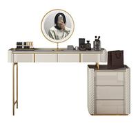 VEXDOSLE Coiffeuse Coiffeuse en Ardoise Bois Chambre Simple Armoire de Rangement intégrée for Chambre à Coucher, vestiaire Table de Maquillage