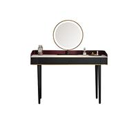 VEXDOSLE Coiffeuse Commode Chambre Simple Comptoir en Ardoise Tabouret De Maquillage Miroir Métal Table Table de Maquillage