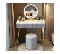 VEXDOSLE Coiffeuse Commode de Chambre comptoir en marbre Simple Table Maquillage Miroir Tabouret Ensemble Table Table de Maquillage