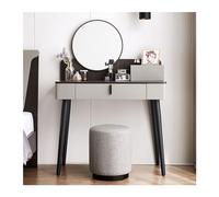 VEXDOSLE Coiffeuse Commode de Table Maquillage for Femmes, Simple, Rangement Chambre à Coucher, tiroir Bureau, Miroir, Ensemble tabourets Table de Maquillage