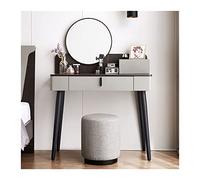 VEXDOSLE Coiffeuse Table de Maquillage Simple Chambre Rangement Bureau tiroir Miroir Tabouret Ensemble Dames Commode Table de Maquillage