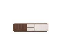 VEXDOSLE Meuble TV 200cm Meuble de Stockage Style Rétro Rustique en Bois Massif, Centre de Loisirs pour Salon Domestique pour Hôtels ou Locations Saisonnières Meuble TV pour Salon