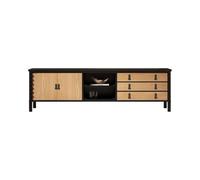 VEXDOSLE Meuble TV Meuble TV Rétro en Bois Massif, Table Basse De Salon, Meuble TV, Meuble De Rangement, Meuble Audiovisuel Meuble TV pour Salon(C:240CM*45CM*75CM)