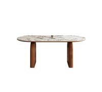 VEXDOSLE Table Basse Table à Manger rétro, Table for Petit Appartement, en Ardoise Chinoise, de Salon, d'invités