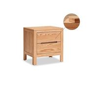 VEXDOSLE Tables de chevet, tables d'appoint, style chinois, table de chevet en bois massif, double tiroir, coffre en chêne, nordique moderne, meuble de rangement pour chambre à coucher, table de nuit