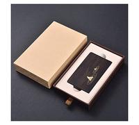 VEXDOSLE Titulaire de la Carte de Visite Porte-Cartes de Visite en Bois Classique rétro Exquis créatif ébène Porte-Cartes de Visite en Bois Organisation de Cartes de Visite Porte-Cartes de Visite(C)