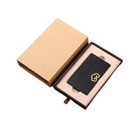 VEXDOSLE Titulaire de la Carte de Visite Porte-Cartes de Visite en Bois Classique rétro Exquis créatif ébène Porte-Cartes de Visite en Bois Organisation de Cartes de Visite Porte-Cartes de Visite(F)