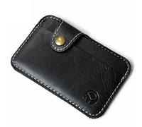 VEXDOSLE Titulaire de la Carte de Visite Vintage Leather Credit Card Business Mini Card Wallet Business Card Holder Present Card Holder Organizer Porte-Cartes de Visite(B)