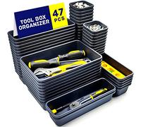 Vexercisehoop Boîte à outils, organisateur de tiroir à outils, séparateur de boîte à outils, organiseurs et rangement d'outils de garage, accessoires de boîte à outils pour armoire à outils roulante