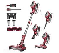 Vexilar C8 Aspirateur Balai avec Fil, 600W/60Kpa Aspirateur Balai Puissant avec Recharge Murale, Cable de 7 m, Brosse Anti-Emmêlement,1,5L Aspirateur pour Tapis,Sols Durs,Poils d'animau