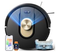 Vexilar Cleanova W9 Robot Aspirateur Laveur, 8000Pa/150Min Aspirateur Robot, Navigation LiDAR avec Cartographie, Zones Virtuelles, Alexa/APP, Idéal pour Les Sols,Tapis Poils d'animaux