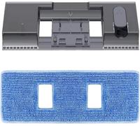 Vexilar Réservoir de rechange et kit de serpillère - Contient 1 réservoir et 3 tampons de serpillère - Compatible avec l'aspirateur sans fil Vexilar V12