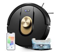 Vexilar Robot Aspirateur Laveur Cleanova W9, 150Min/5000Pa Aspirateur Robot, Navigation LiDAR avec Cartographie, Zones Virtuelles, Alexa/APP, Idéal pour Les Sols,Tapis Poils d'animaux