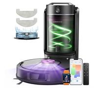 Vexilar W15 Robot aspirateur Laveur 10,000Pa avec Station sans Sac Vidage Automatique, Navigation LiDAR & Cartographie,180Min, Connecté par Remote/APP/Alexa,Idéal pour Tapis Poils d'animaux