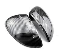 Vexilon 2pcs Left Right Rearview Mirror Cover, for VW, for Passat, B8 Carbon Fiber 3G0857538H 3G0857537H Coque de rétroviseur à peindre(Carbon Look black)