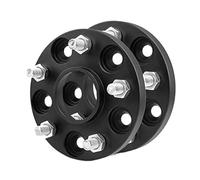 Vexilon 2PCS PCD 5x112 Adaptateurs d'entretoises de roue Joint pneu voiture Bride Entretoise Adaptateur moyeu forgé, for, A1/A8 Entretoise de roue(Black 5-112-15MM)