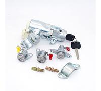 Vexilon 4 pièces ensemble complet cylindre de baril de serrure de coffre de porte d'allumage, for TOYOTA, for Corolla, AE110 1996-2002 Serrure de porte de voiture