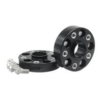 Vexilon Adaptateur d'entretoise de roue 2 pièces 25/30/35/40/50 mm PCD 5x112 57,1, for, TT, Q3, R8, A3, A6, for VW, for Octavia, for Magotan, for Scirocco, for CC Entretoise de roue(2PCD 30MM BLACK)