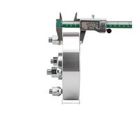 Vexilon Adaptateur d'entretoise de roue PCD 5x108 CB 65,1 mm 2 pièces, 5 écrous, for VOLVO, séries 240, 700, 850, 960, C70, S60, S70, S80, S90, V70, XC70 Entretoise de roue(Black 2PCS 30MM SILVER)