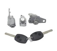 Vexilon AL243 interrupteur d'allumage serrure de porte barillet coffre carburant bouchon clés à 2 boutons, for Civic, 06-08 Remplacement du commutateur d'allumage de voiture(BLACK 3PCS-2B)